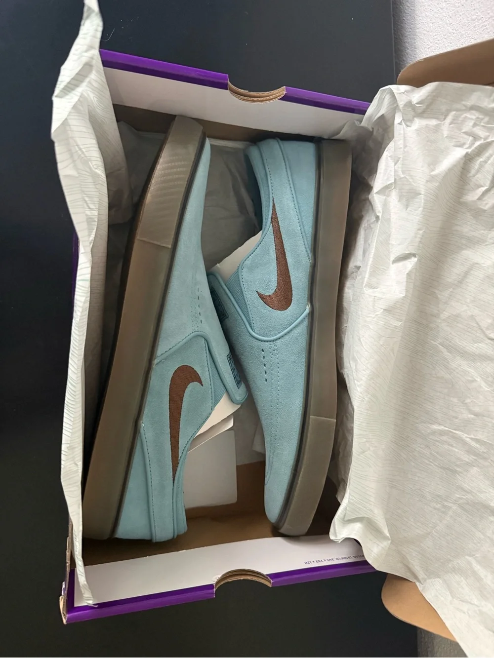 Nike SB Zoom Stefan Janoski+ Slip Denim Turquoise Cacao Wow Men's Size 14